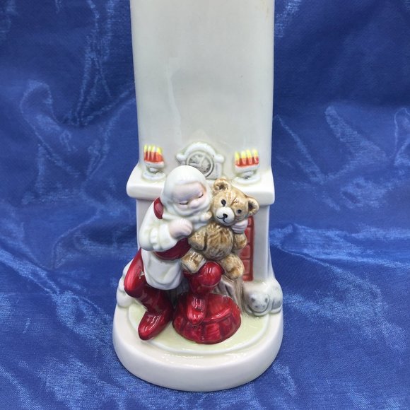 Vintage Gibson Greeting Cards Santa Claus Vase, Collectible Santa Christmas Gift - Picture 1 of 5